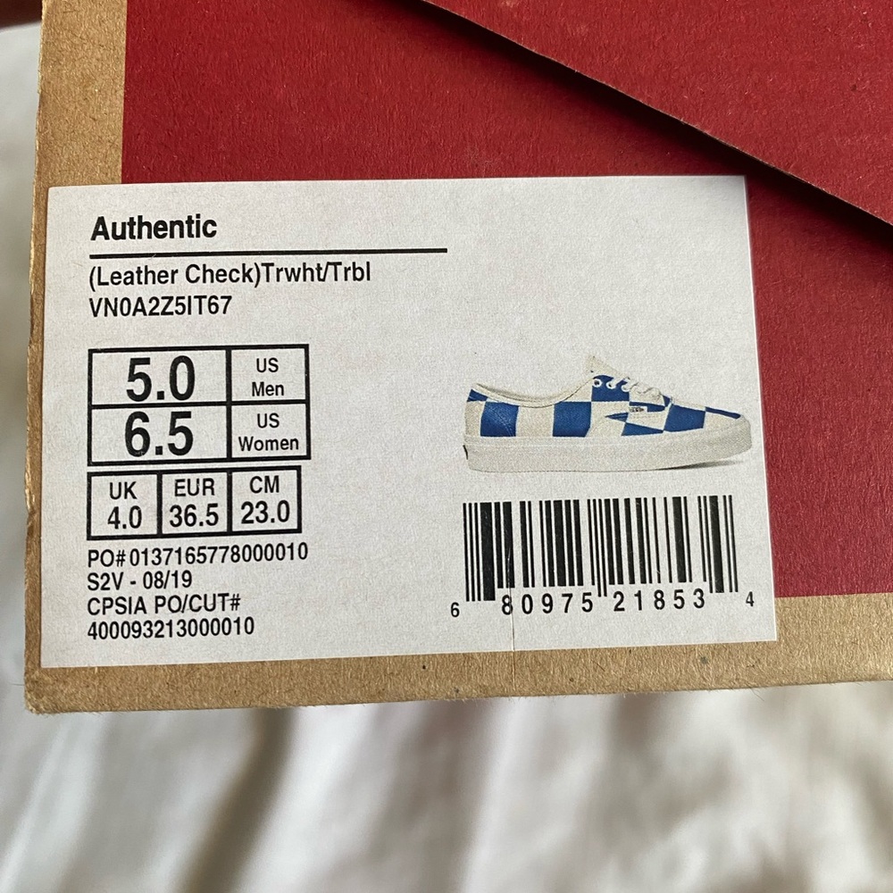 Vans Authentic leather check shoes - Picture 7 of 8